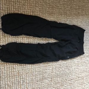 Lululemon black drawstring workout/over pant
